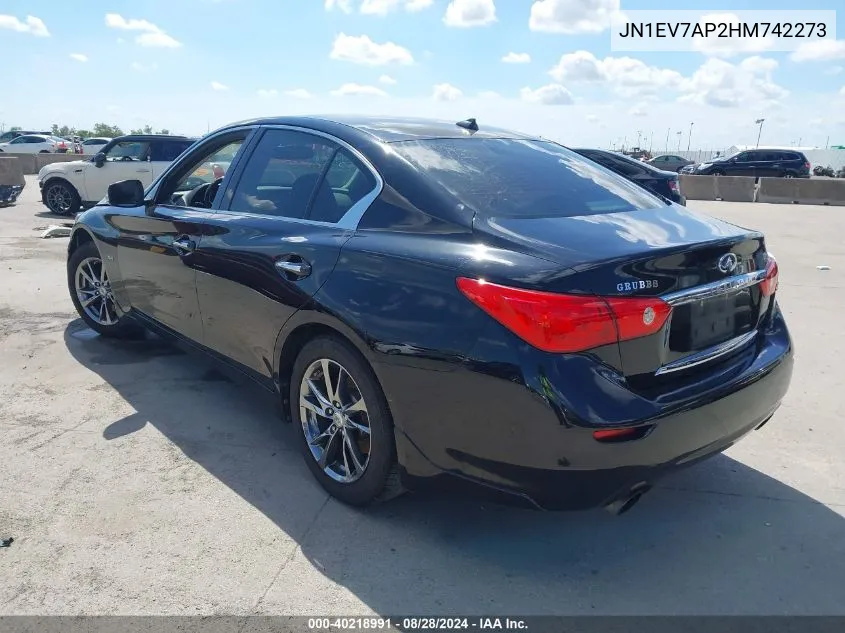 JN1EV7AP2HM742273 2017 Infiniti Q50 3.0T Signature Edition