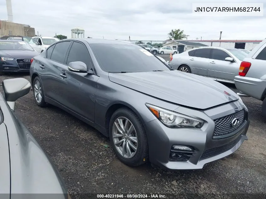 2017 Infiniti Q50 2.0T Premium VIN: JN1CV7AR9HM682744 Lot: 40231946