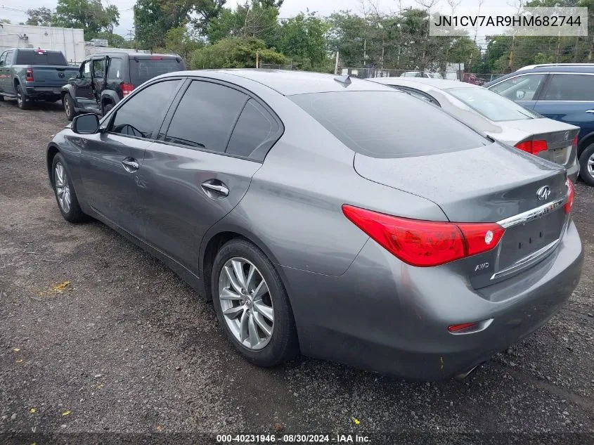 2017 Infiniti Q50 2.0T Premium VIN: JN1CV7AR9HM682744 Lot: 40231946