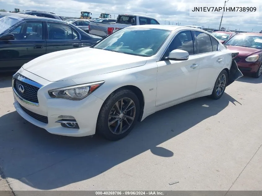 2017 Infiniti Q50 3.0T Signature Edition VIN: JN1EV7AP1HM738909 Lot: 40269786