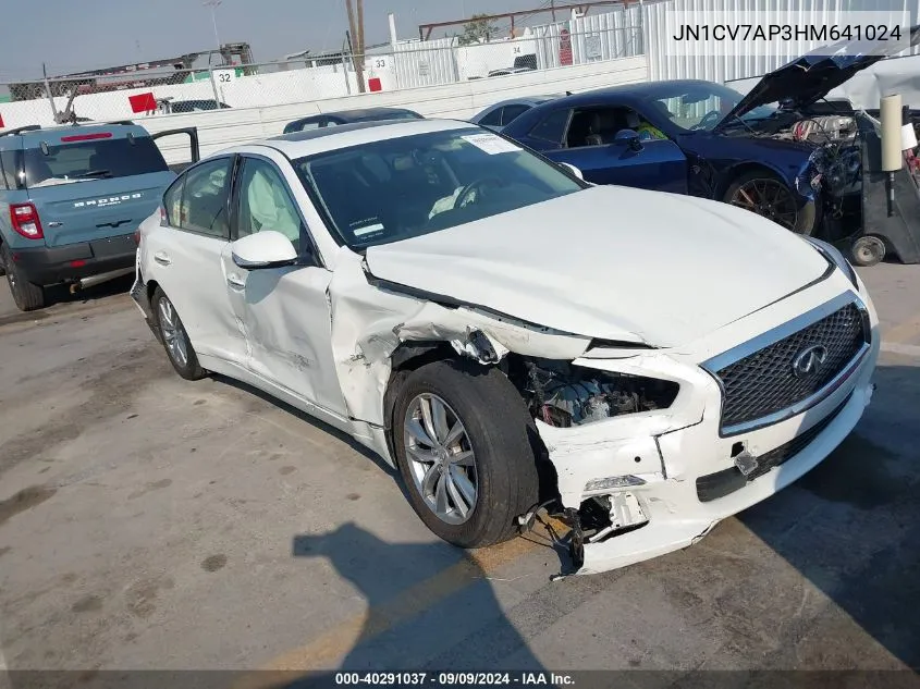 JN1CV7AP3HM641024 2017 Infiniti Q50 2.0T Premium