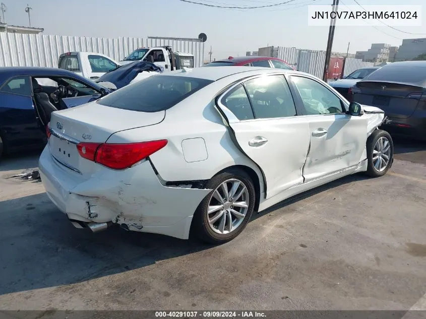 JN1CV7AP3HM641024 2017 Infiniti Q50 2.0T Premium