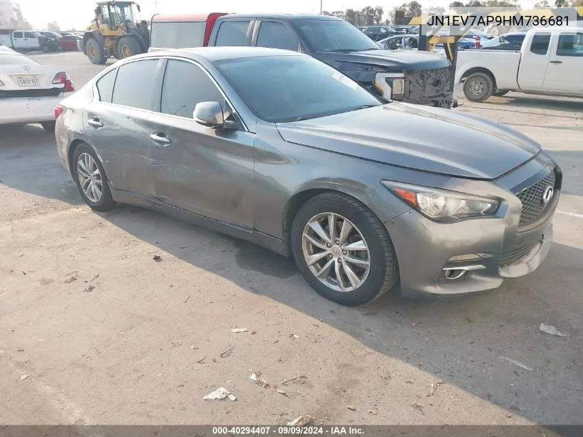 JN1EV7AP9HM736681 2017 Infiniti Q50 3.0T Premium