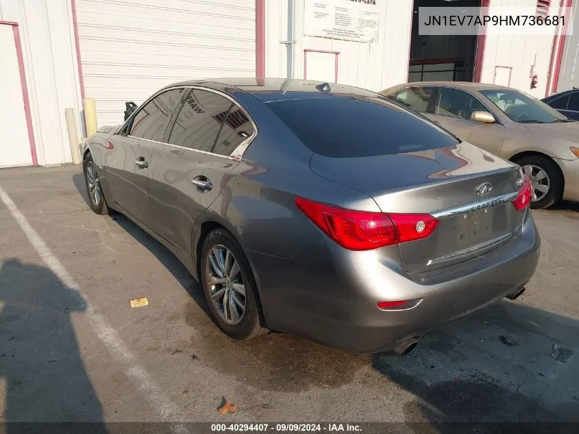 JN1EV7AP9HM736681 2017 Infiniti Q50 3.0T Premium