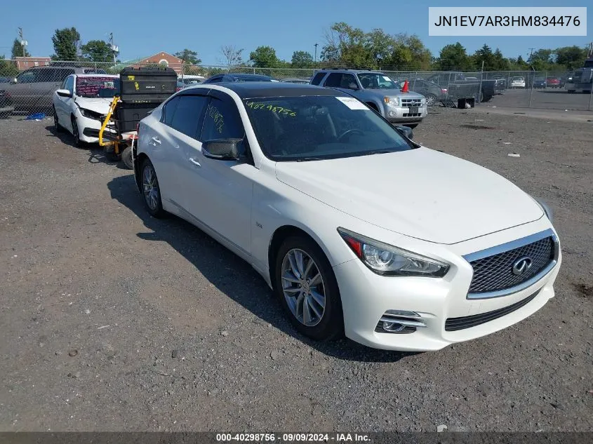 JN1EV7AR3HM834476 2017 Infiniti Q50 3.0T Premium