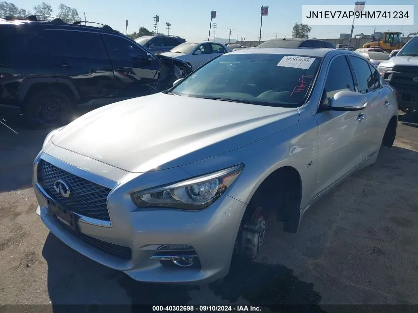 2017 Infiniti Q50 Premium/Sport/Se VIN: JN1EV7AP9HM741234 Lot: 40302698