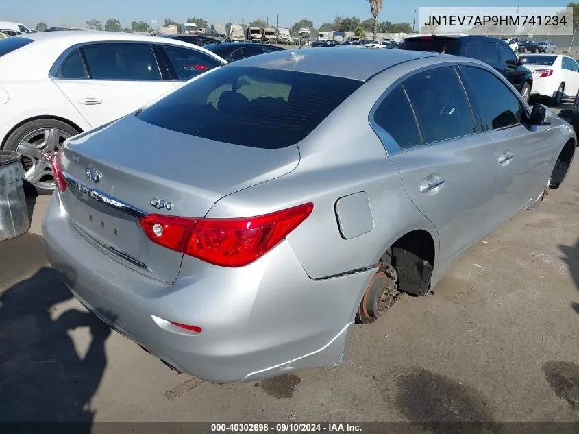 2017 Infiniti Q50 Premium/Sport/Se VIN: JN1EV7AP9HM741234 Lot: 40302698