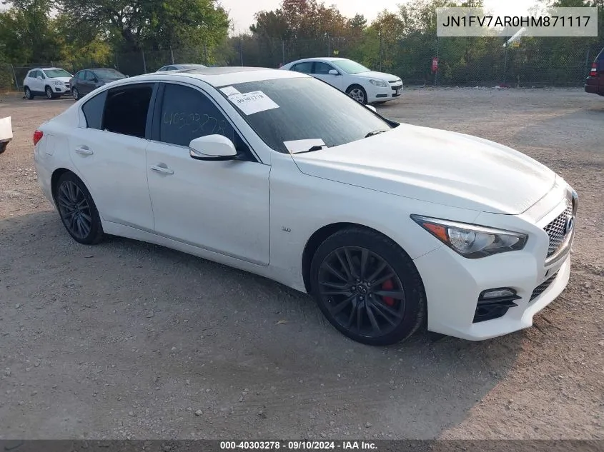 JN1FV7AR0HM871117 2017 Infiniti Q50 Red Sport 400