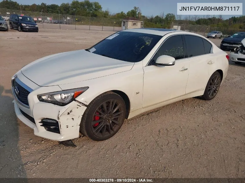 JN1FV7AR0HM871117 2017 Infiniti Q50 Red Sport 400