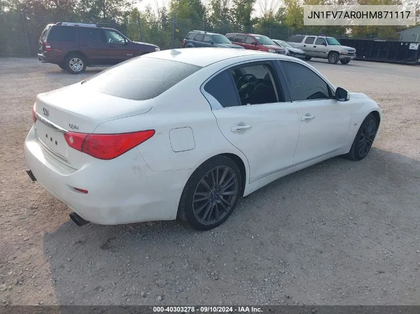 JN1FV7AR0HM871117 2017 Infiniti Q50 Red Sport 400