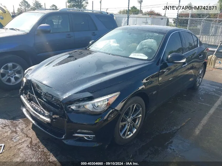 JN1EV7AP0HM742871 2017 Infiniti Q50 Premium/Sport/Se