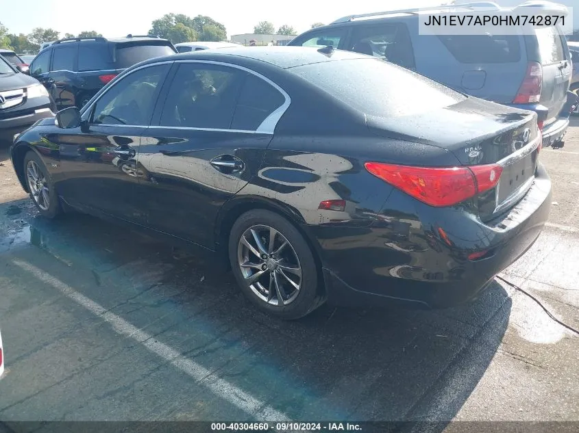 JN1EV7AP0HM742871 2017 Infiniti Q50 Premium/Sport/Se