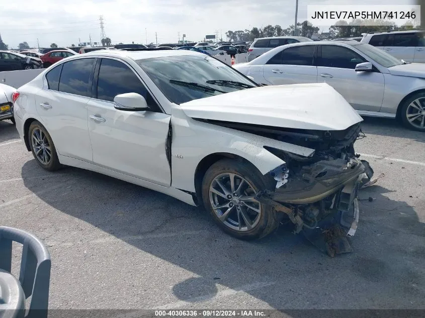 JN1EV7AP5HM741246 2017 Infiniti Q50 3.0T Signature Edition