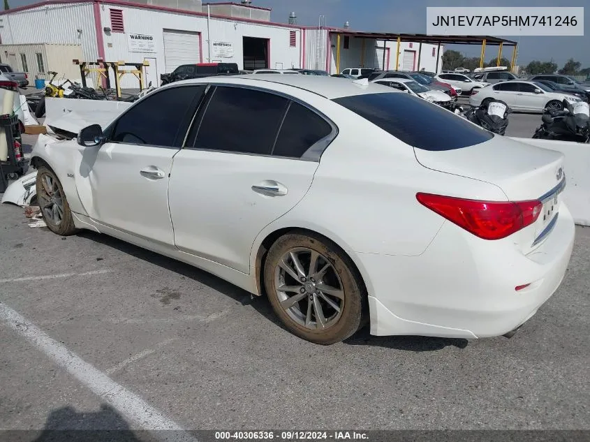 JN1EV7AP5HM741246 2017 Infiniti Q50 3.0T Signature Edition