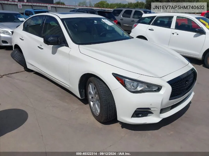 JN1EV7AP5HM740632 2017 Infiniti Q50 Premium/Sport/Se