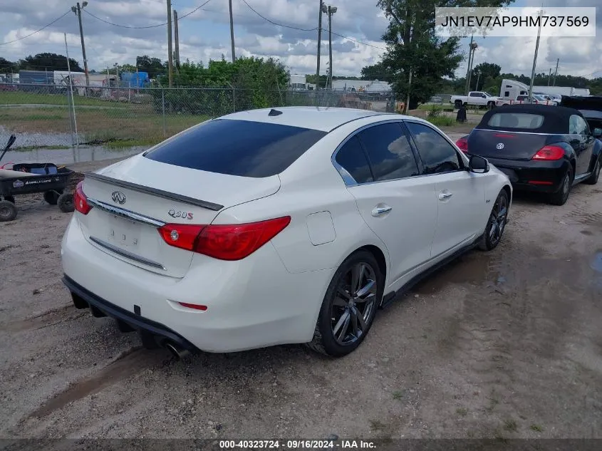 2017 Infiniti Q50 3.0T Premium VIN: JN1EV7AP9HM737569 Lot: 40323724