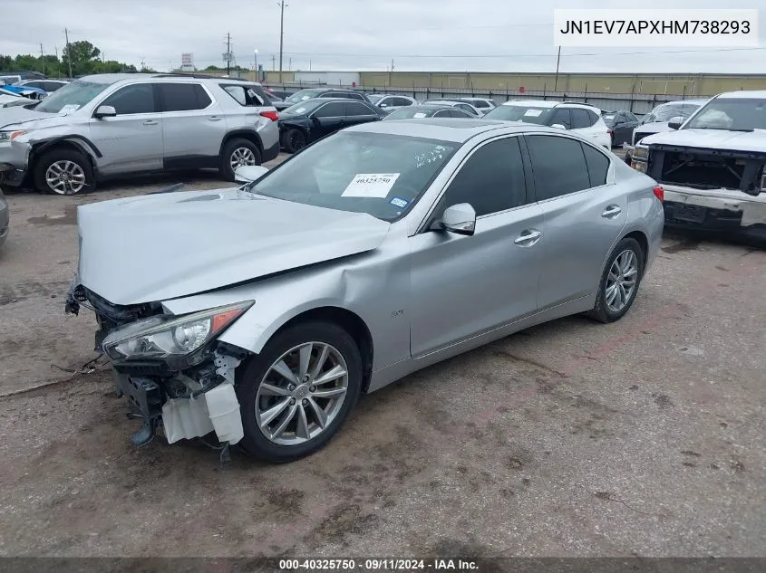 2017 Infiniti Q50 3.0T Premium VIN: JN1EV7APXHM738293 Lot: 40325750