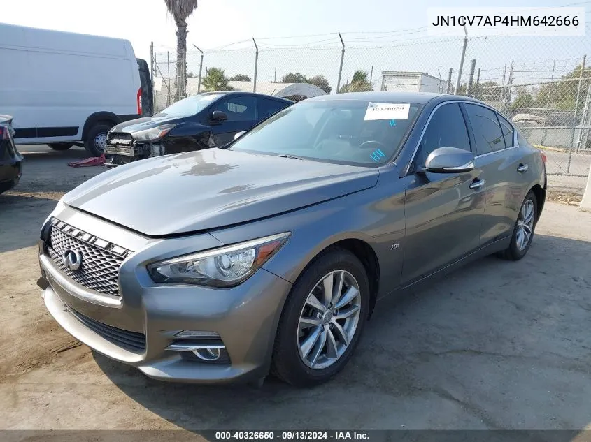 JN1CV7AP4HM642666 2017 Infiniti Q50 2.0T Base