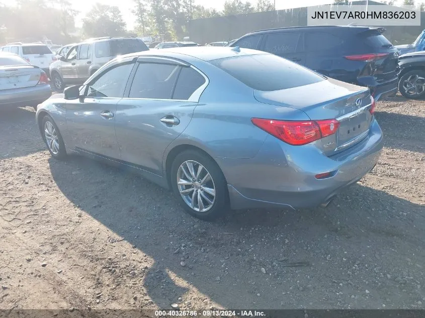 JN1EV7AR0HM836203 2017 Infiniti Q50 3.0T Premium