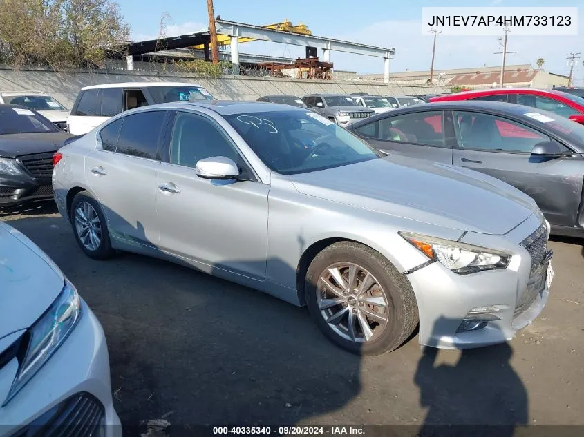 2017 Infiniti Q50 3.0T Premium VIN: JN1EV7AP4HM733123 Lot: 40335340