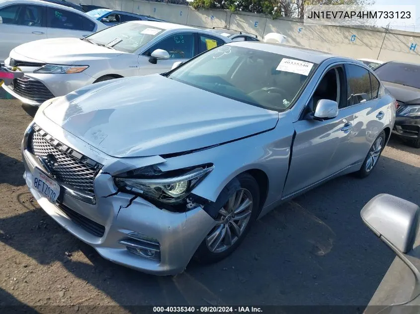 2017 Infiniti Q50 3.0T Premium VIN: JN1EV7AP4HM733123 Lot: 40335340