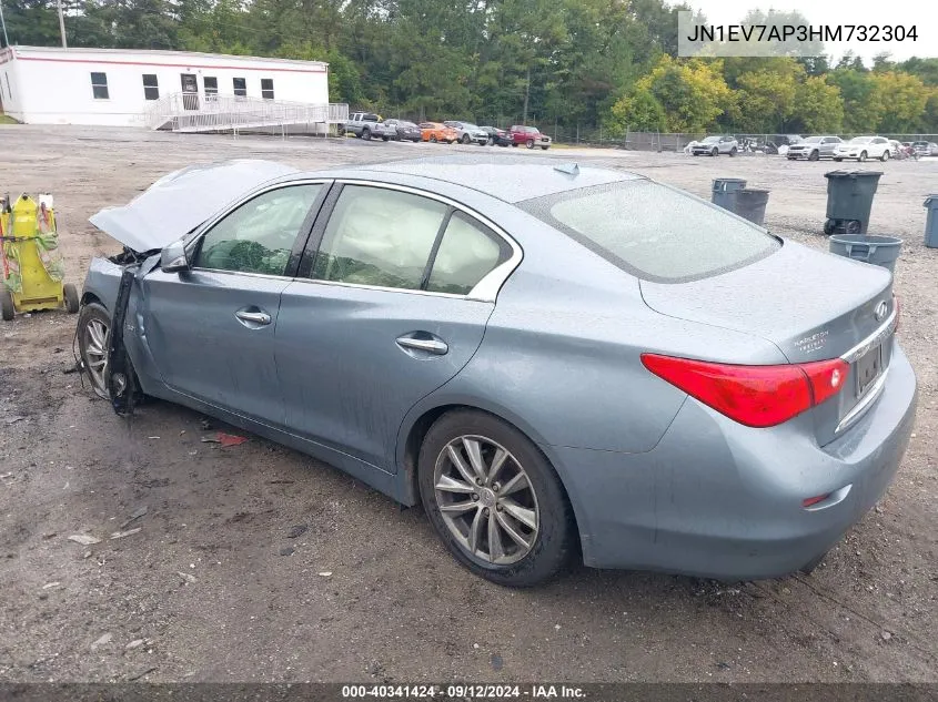 2017 Infiniti Q50 3.0T Premium VIN: JN1EV7AP3HM732304 Lot: 40341424