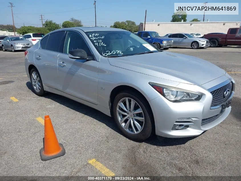 JN1CV7AP2HM641869 2017 Infiniti Q50 2.0T Base