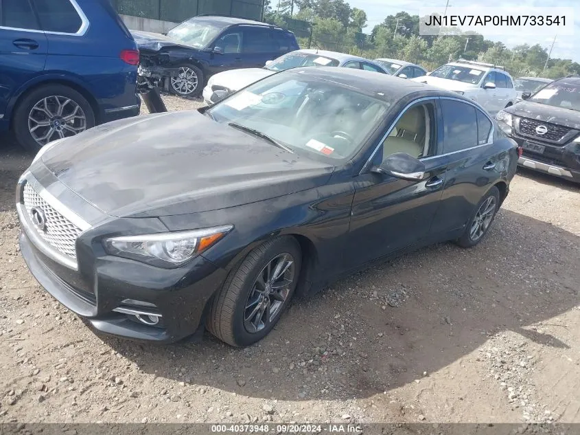 2017 Infiniti Q50 3.0T Premium VIN: JN1EV7AP0HM733541 Lot: 40373948