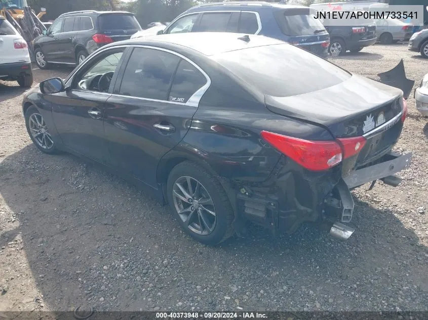 JN1EV7AP0HM733541 2017 Infiniti Q50 3.0T Premium