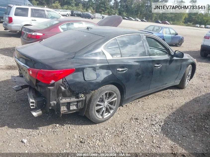 2017 Infiniti Q50 3.0T Premium VIN: JN1EV7AP0HM733541 Lot: 40373948