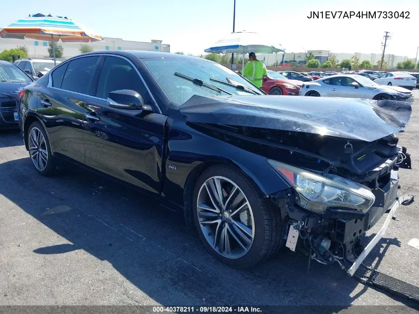 2017 Infiniti Q50 3.0T Sport VIN: JN1EV7AP4HM733042 Lot: 40378211