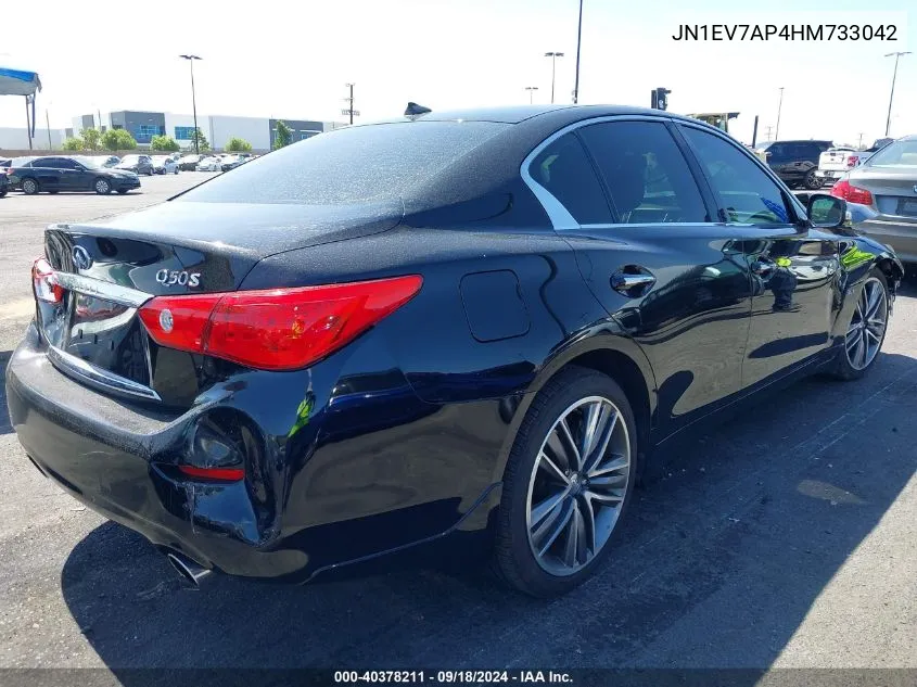 2017 Infiniti Q50 3.0T Sport VIN: JN1EV7AP4HM733042 Lot: 40378211