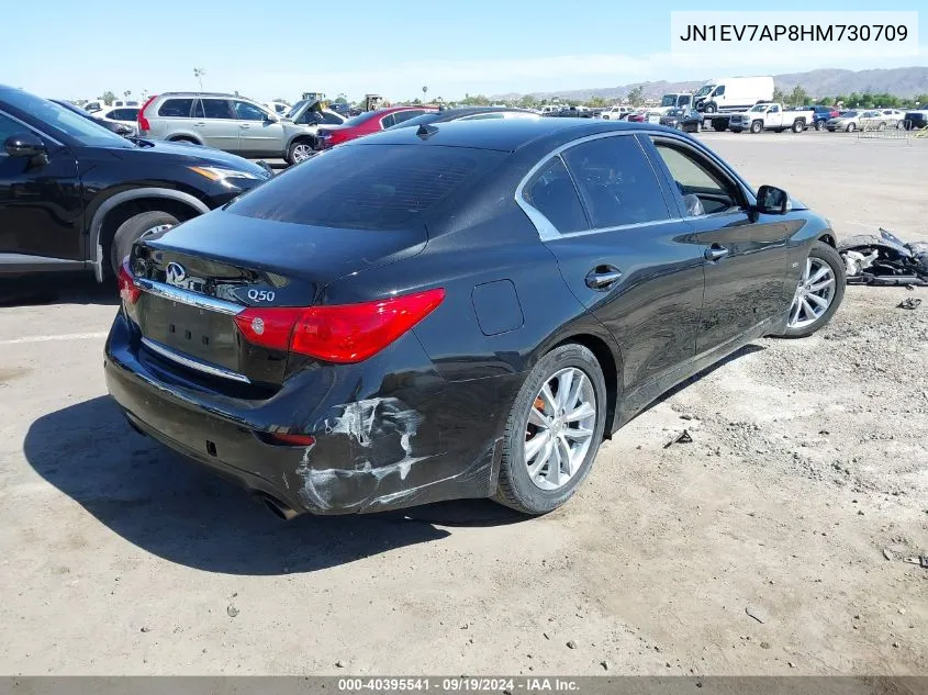 2017 Infiniti Q50 3.0T Premium VIN: JN1EV7AP8HM730709 Lot: 40395541