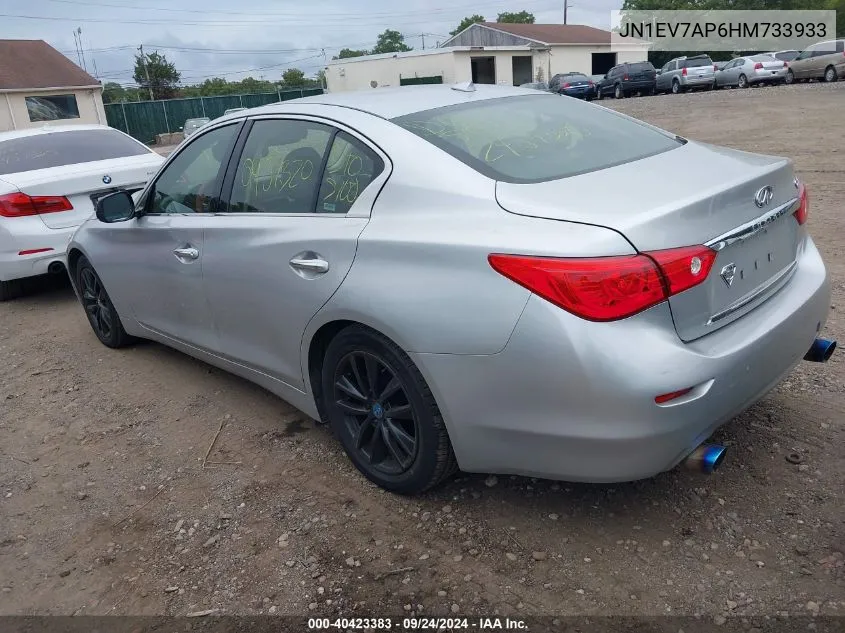 2017 Infiniti Q50 3.0T Premium VIN: JN1EV7AP6HM733933 Lot: 40423383