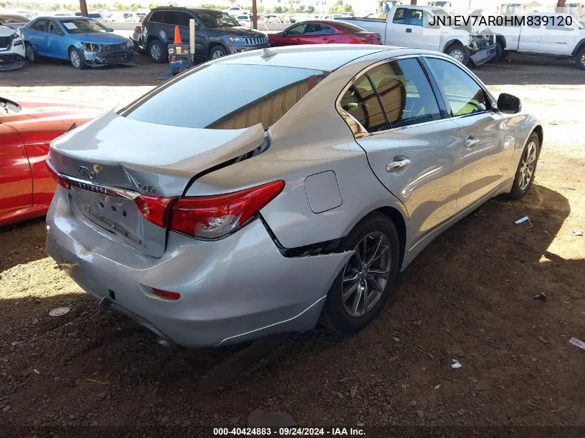 JN1EV7AR0HM839120 2017 Infiniti Q50 Premium/Sport/Se