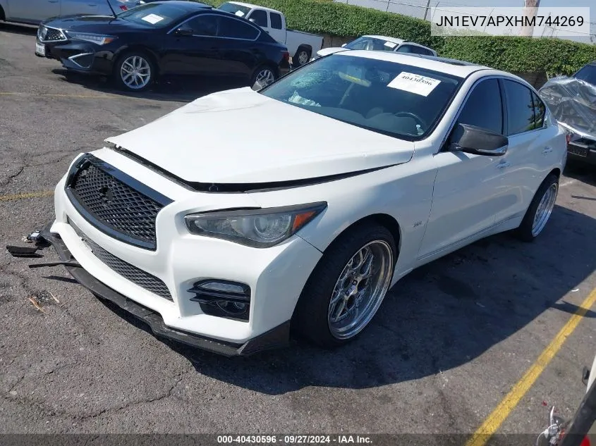 2017 Infiniti Q50 3.0T Premium VIN: JN1EV7APXHM744269 Lot: 40430596