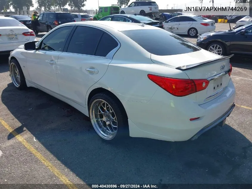 JN1EV7APXHM744269 2017 Infiniti Q50 3.0T Premium