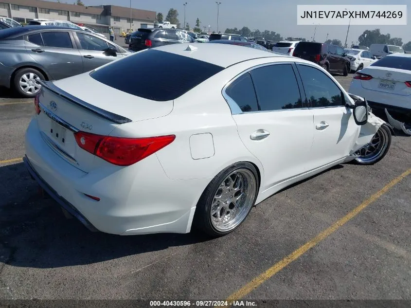 JN1EV7APXHM744269 2017 Infiniti Q50 3.0T Premium