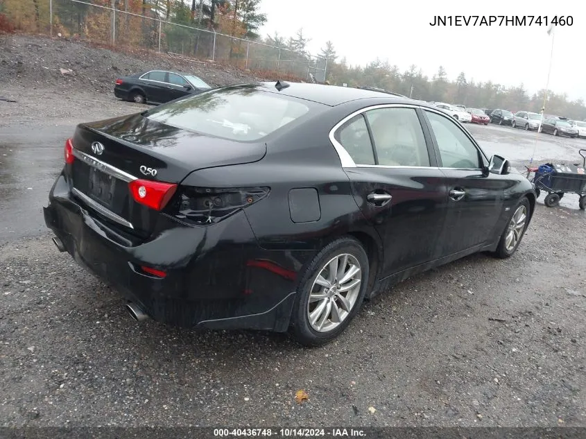 2017 Infiniti Q50 Premium/Sport/Se VIN: JN1EV7AP7HM741460 Lot: 40436748