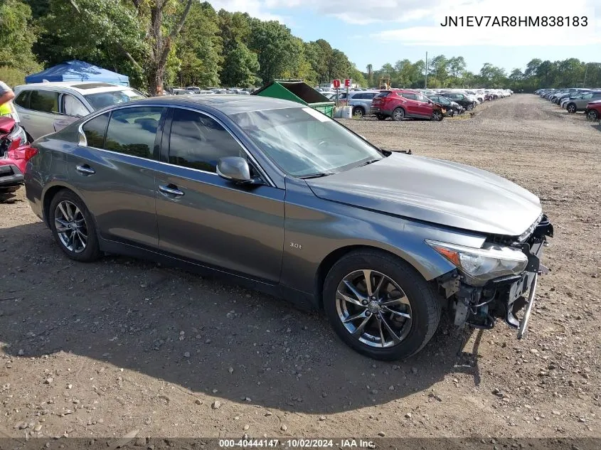 2017 Infiniti Q50 3.0T Signature Edition VIN: JN1EV7AR8HM838183 Lot: 40444147