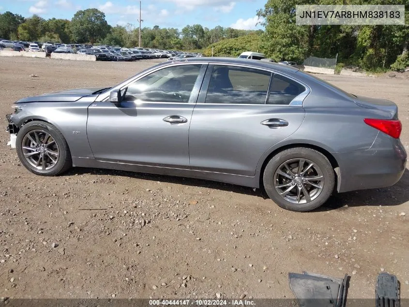 2017 Infiniti Q50 3.0T Signature Edition VIN: JN1EV7AR8HM838183 Lot: 40444147