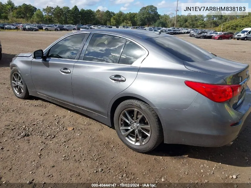 2017 Infiniti Q50 3.0T Signature Edition VIN: JN1EV7AR8HM838183 Lot: 40444147