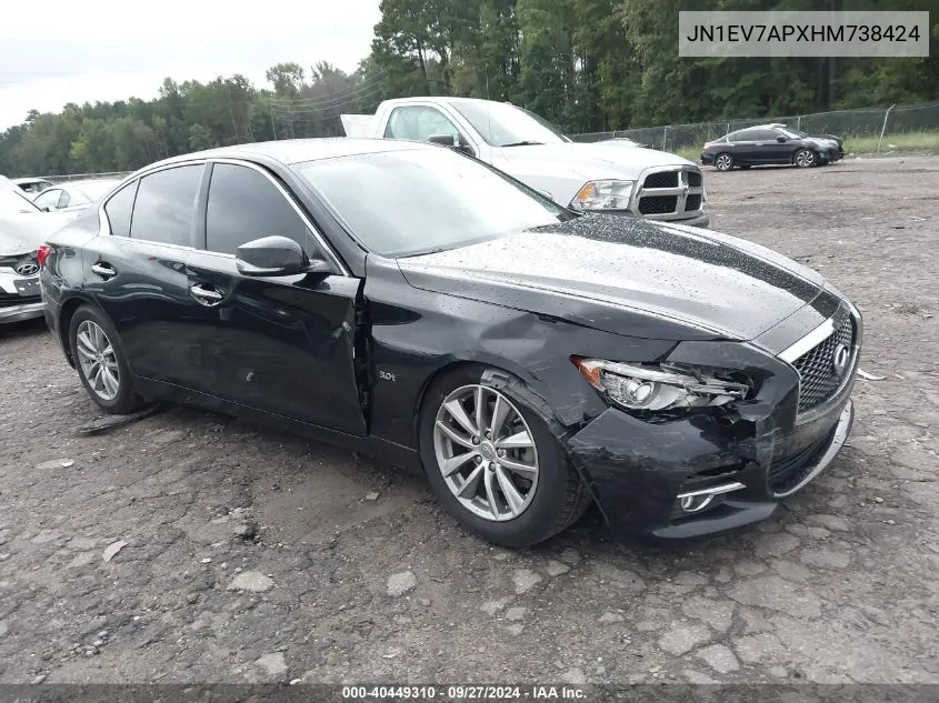 JN1EV7APXHM738424 2017 Infiniti Q50 3.0T Premium