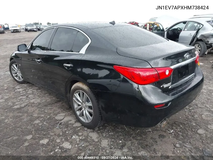 JN1EV7APXHM738424 2017 Infiniti Q50 3.0T Premium