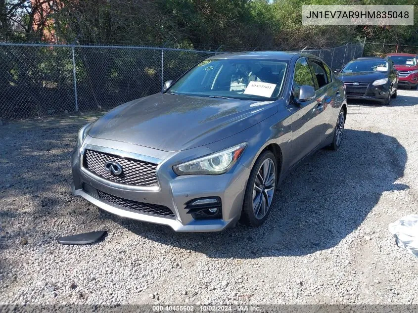 2017 Infiniti Q50 3.0T Sport VIN: JN1EV7AR9HM835048 Lot: 40455602