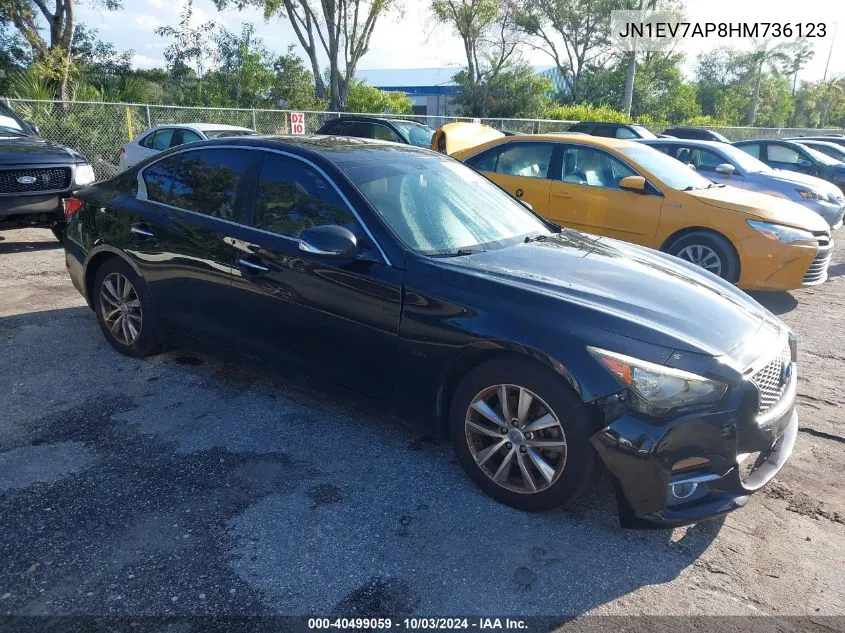 2017 Infiniti Q50 3.0T Premium VIN: JN1EV7AP8HM736123 Lot: 40499059