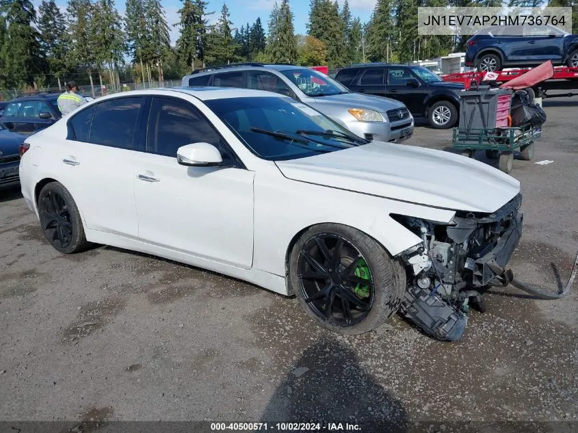 2017 Infiniti Q50 3.0T Premium VIN: JN1EV7AP2HM736764 Lot: 40500571