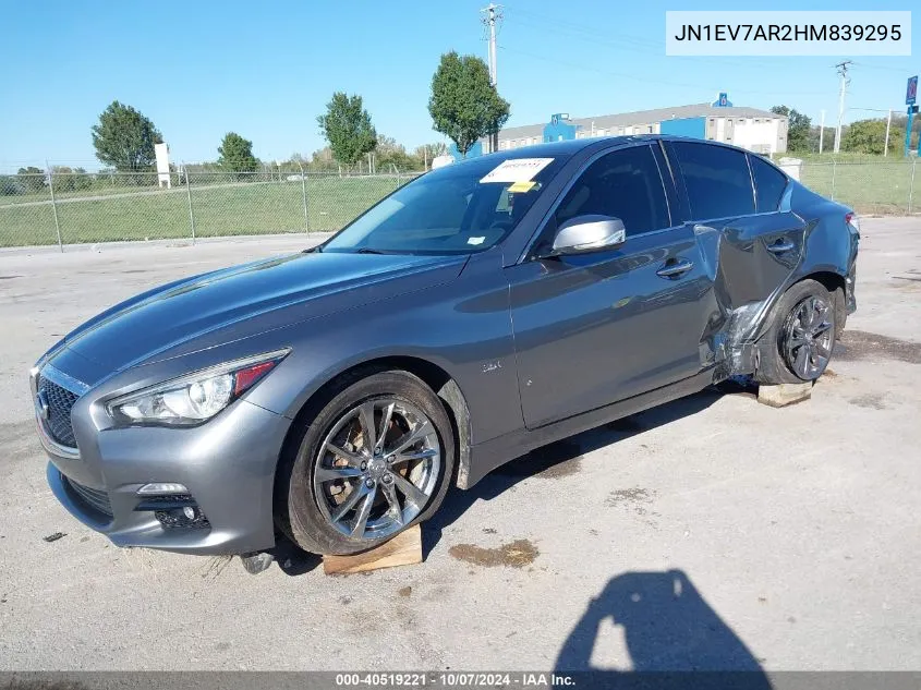 2017 Infiniti Q50 3.0T Signature Edition VIN: JN1EV7AR2HM839295 Lot: 40519221