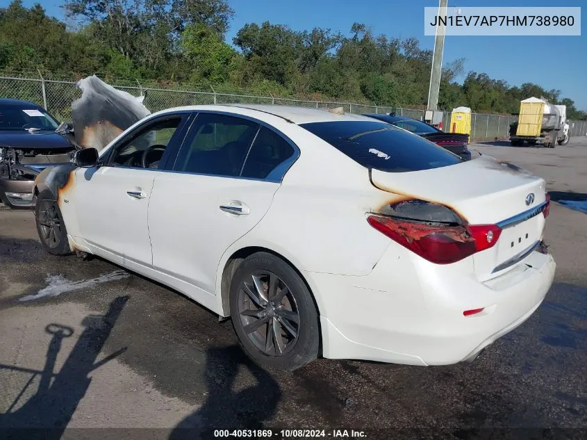 2017 Infiniti Q50 3.0T Signature Edition VIN: JN1EV7AP7HM738980 Lot: 40531869