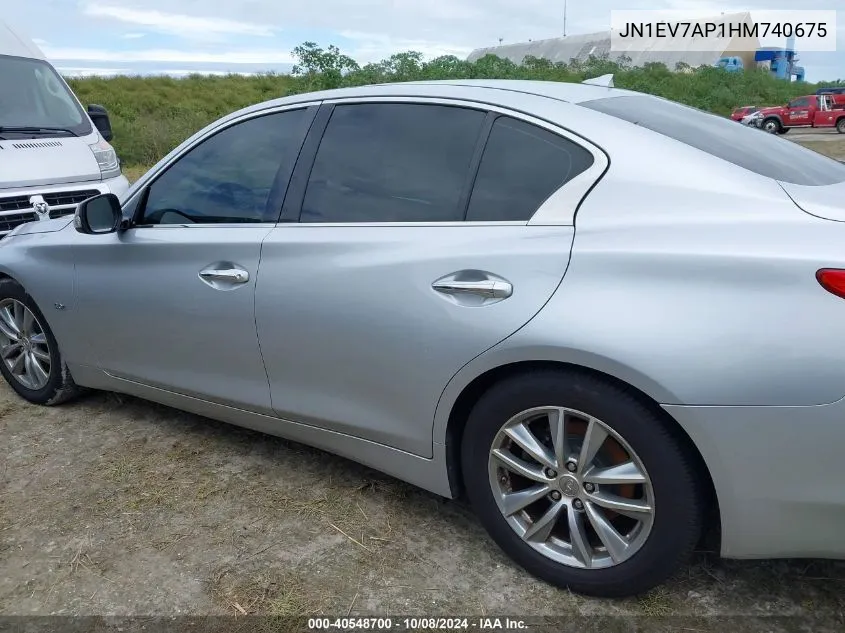 JN1EV7AP1HM740675 2017 Infiniti Q50 3.0T Premium